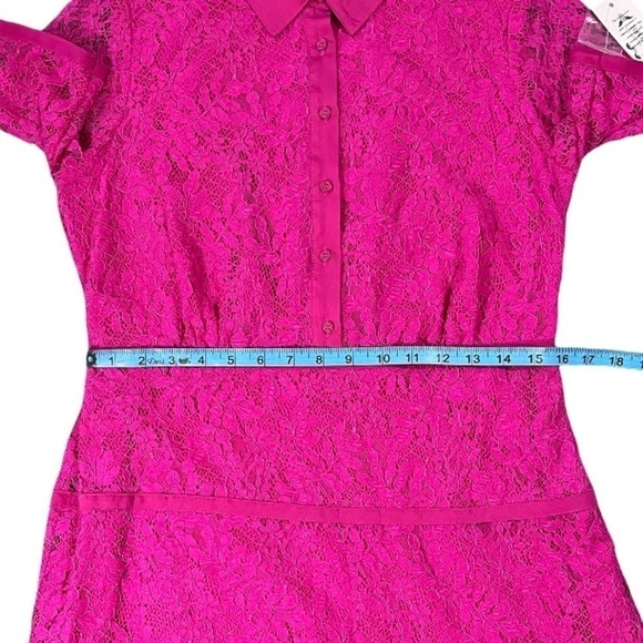 NWT Nanette Lepore Lace Collared Button Down Dress sz 8 - Picture 9 of 15
